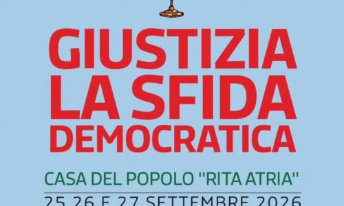 A Scandicci la Festa nazionale della Giustizia del PD dal 25 al 27 settembre